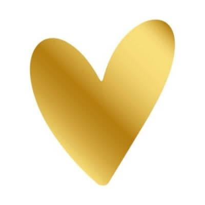 burgemeester Ieder Bevestigen Sluitsticker hartvorm goud | 10 stuks - Winkeltjevanlies