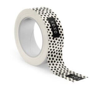 washi tape xoxo zwart wit stippen washitape maskingtape masking tape online kopen bestellen webshop-4