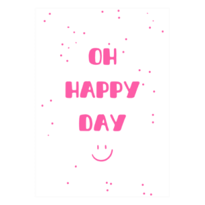 oh happy day minikaart vrolijk roze pink minikaartje kaartje kaarten kaartje kaartjes uniek kopen kaartje bestellen wvl winkeltjevanlies-2