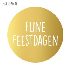 fijne feestdagen sticker goud stickers gouden kerst online kopen bestellen webshop-6