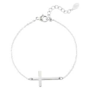 kruisje armaband zilver rvs armbandje kruis christelijk cadaeu stainless steel zilverkleur christelijke sieraden online kopen bestellen webshop-4